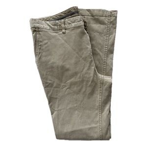Men’s Faherty Khaki Cotton Blend Denim Pants size 33
